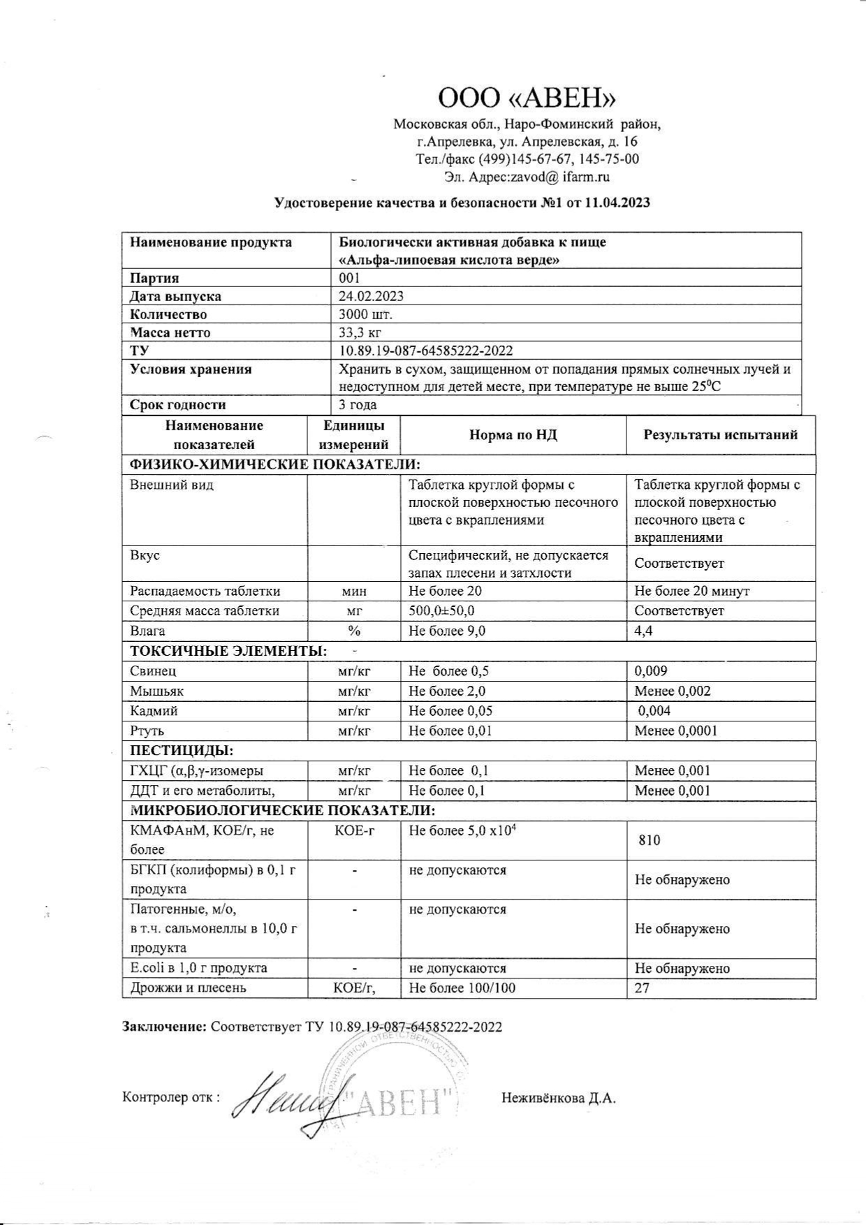 Паспорт №022023